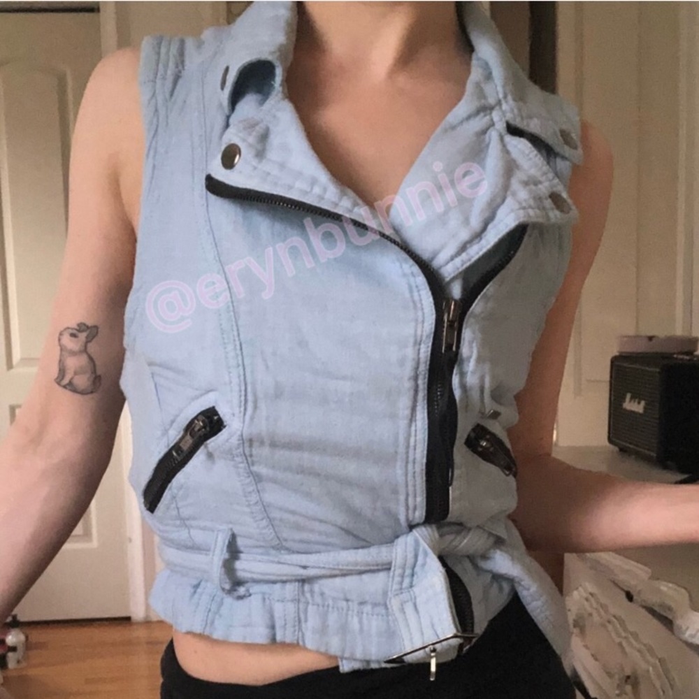 Obey Sleeveless Zip-up Vest Top XXS / XS - Picture 4 of 9
